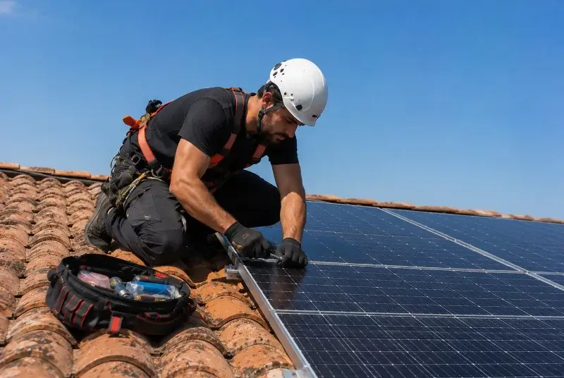 Maintenance et monitoring de panneaux solaires à Miniac-Morvan